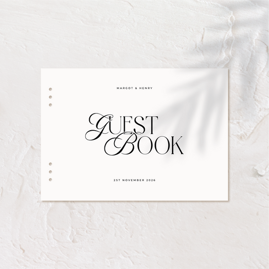 Personalised Wedding Guest Book | Old Money Style