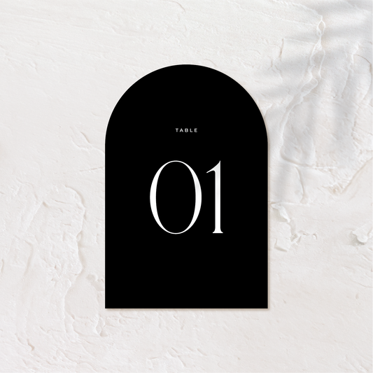 Modern Wedding Table Numbers | Old Money Style