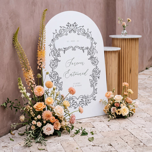 Victorian Style - Wedding Welcome Sign 2