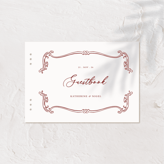 Elegant Guest Book - Victorian Style