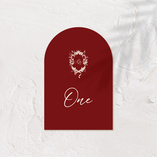 Table Numbers - Vistorian Style 2