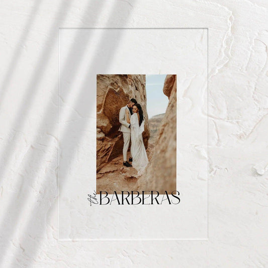 Acrylic Photo Sign - Ariana 1 - Wedding Signs
