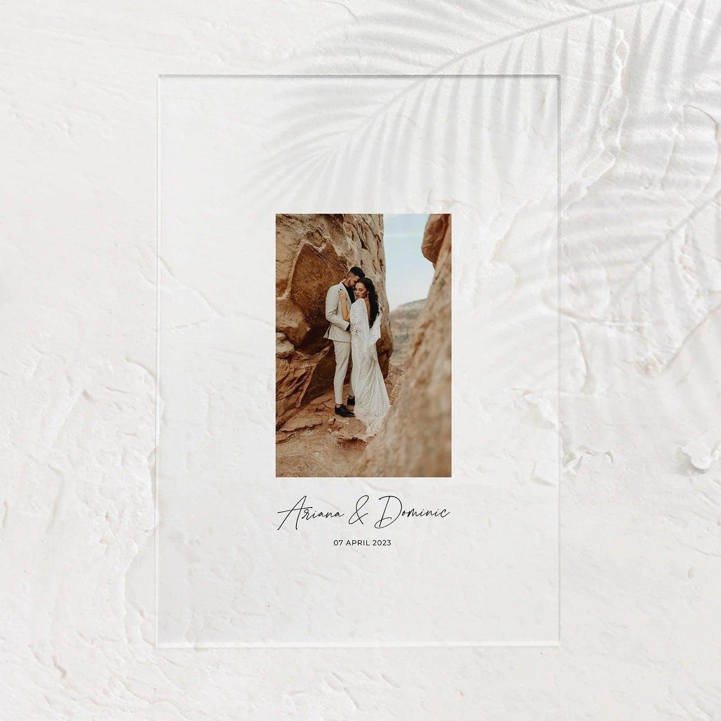 Acrylic Photo Sign - Ariana 3 - Wedding Signs
