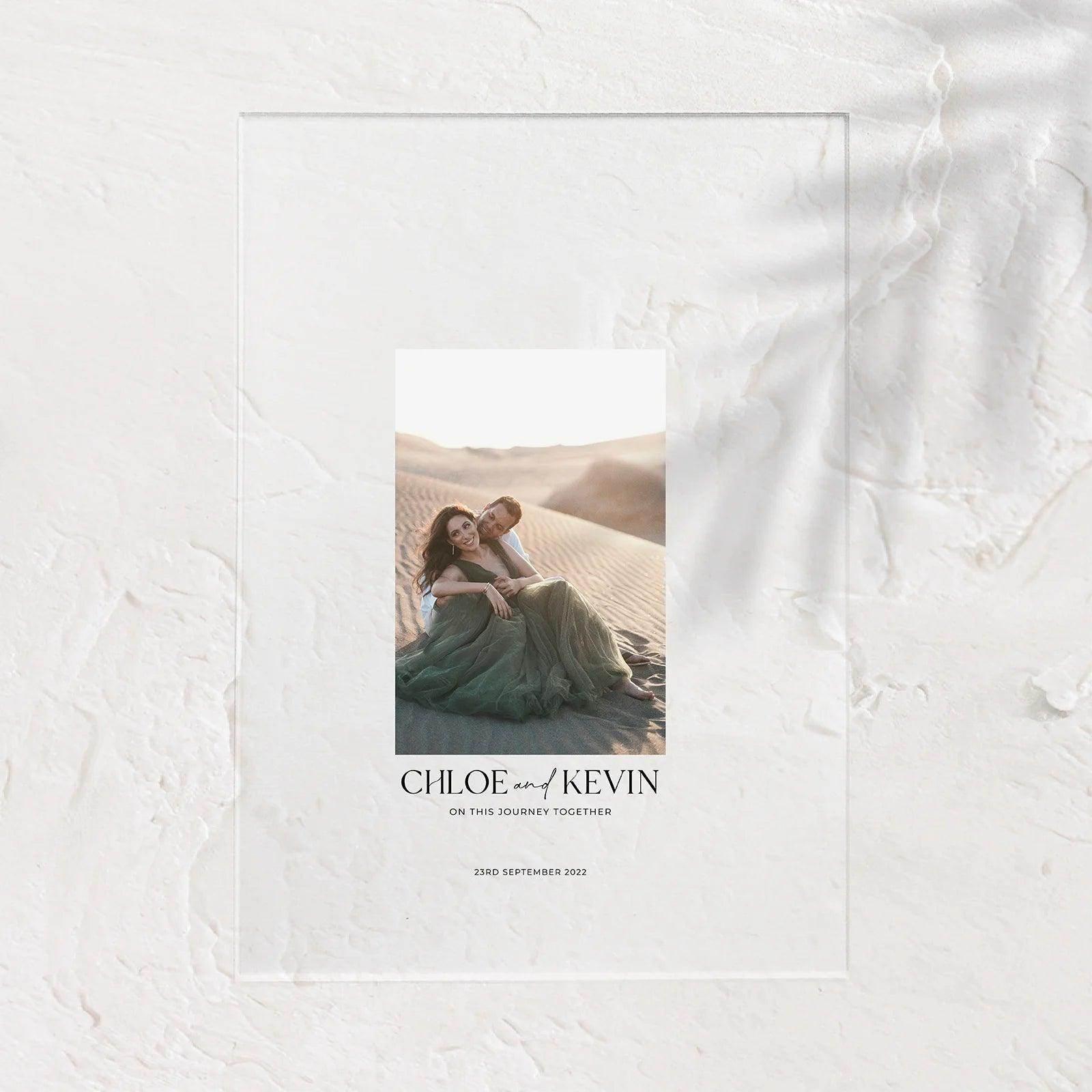 Acrylic Photo Sign - Chloe 2 - Wedding Signs