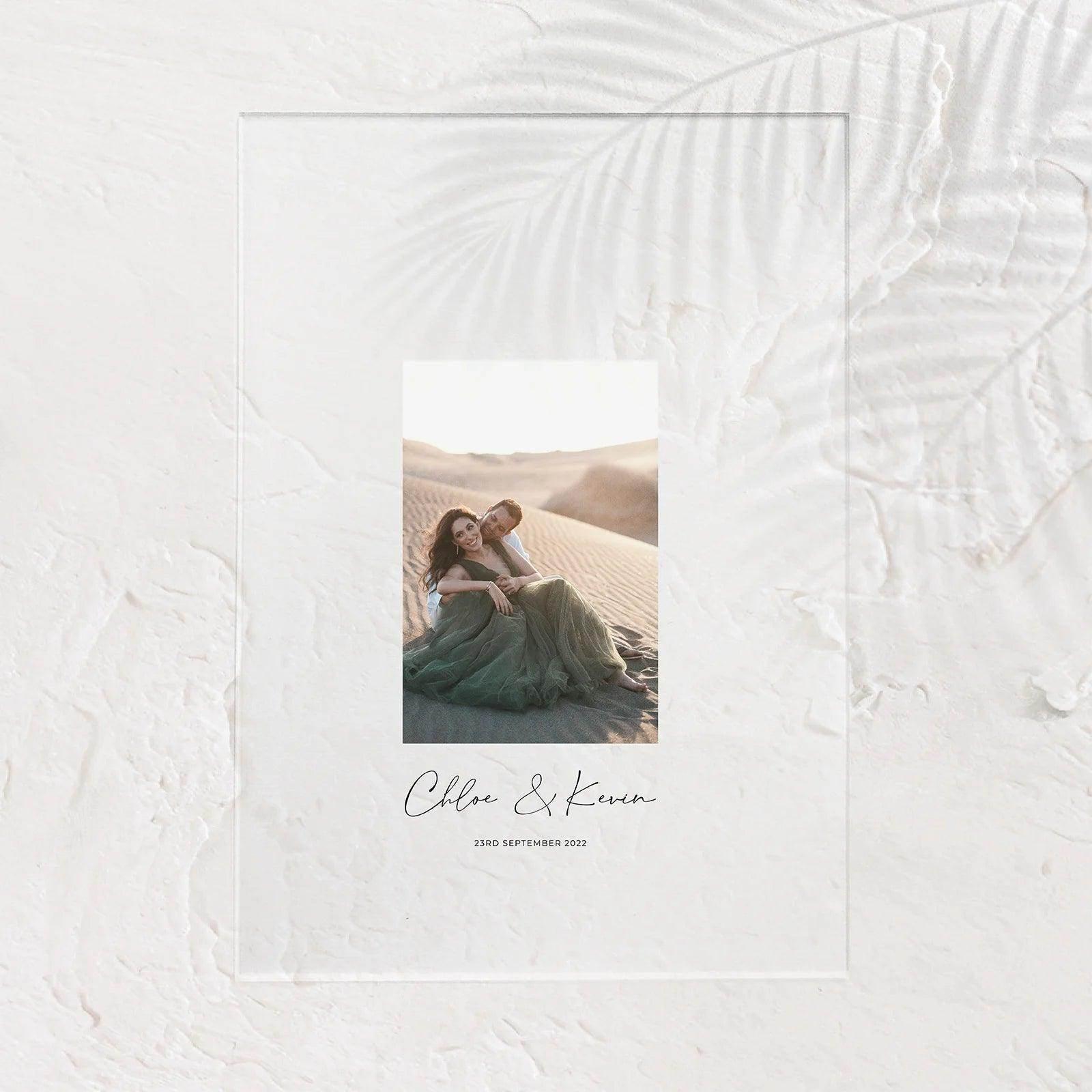 Acrylic Photo Sign - Chloe 3 - Wedding Signs