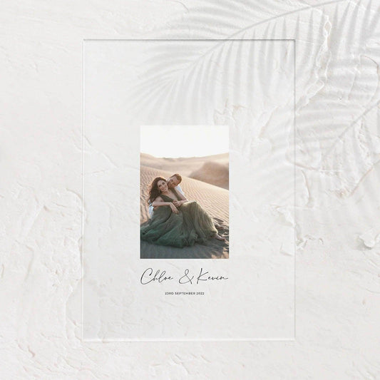 Acrylic Photo Sign - Chloe 3 - Wedding Signs