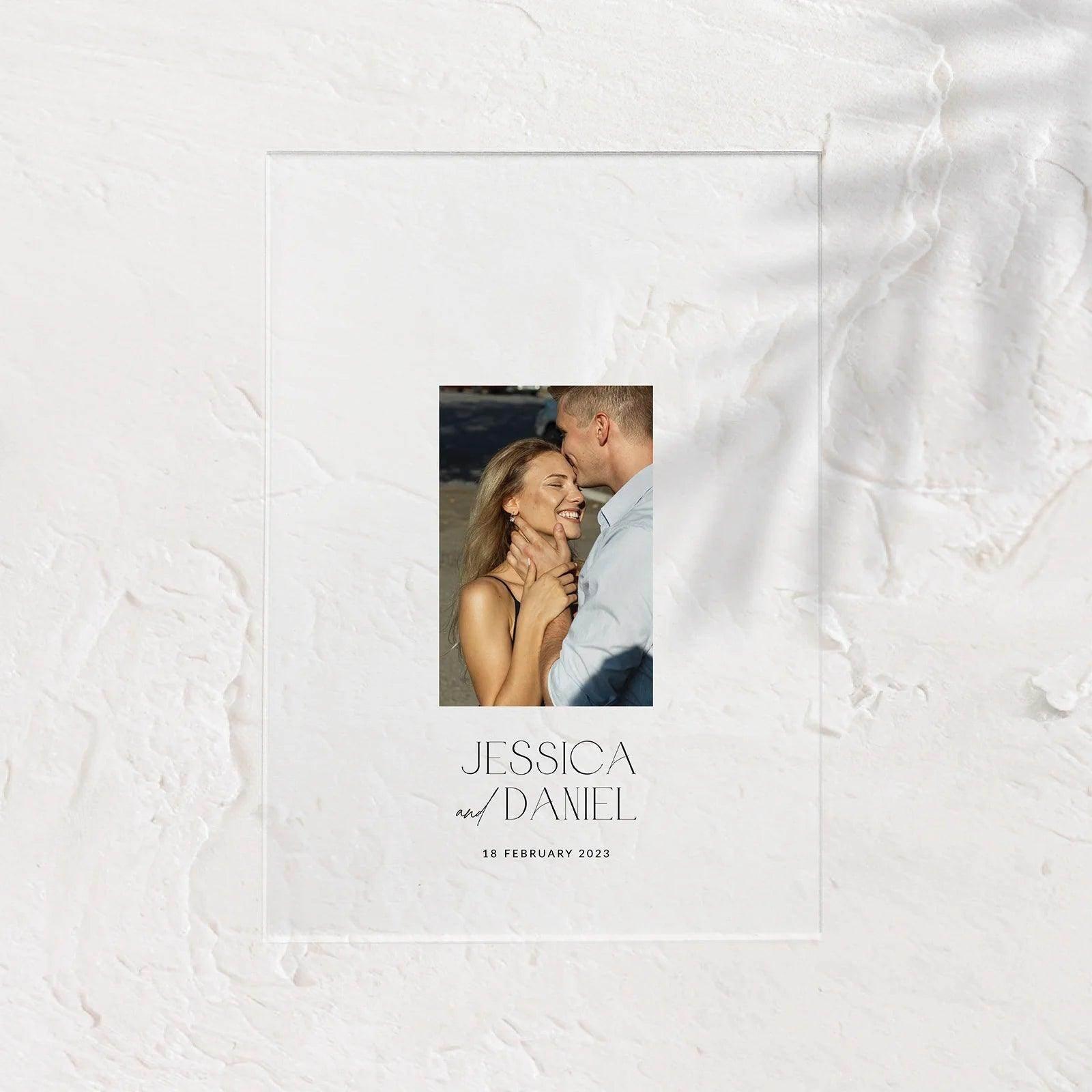 Acrylic Photo Sign - Jessica 2 - Wedding Signs