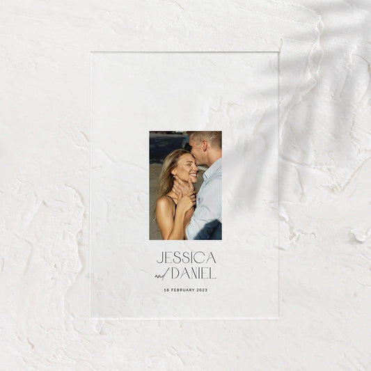 Acrylic Photo Sign - Jessica 2 - Wedding Signs