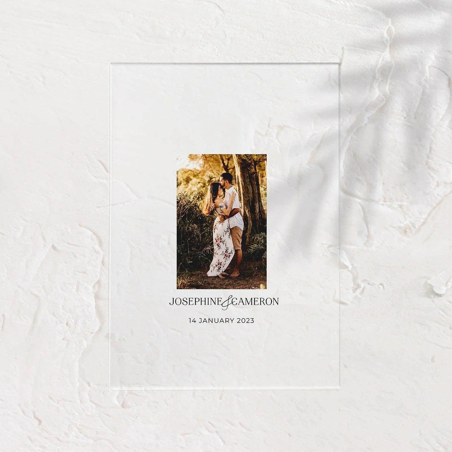 Acrylic Photo Sign - Josephine 2 - Wedding Signs