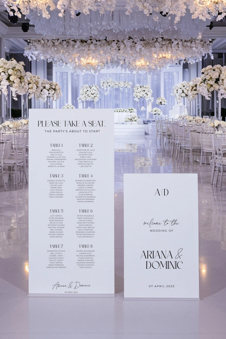 Wedding Signage Bundle: Welcome sign + Seating Chart
