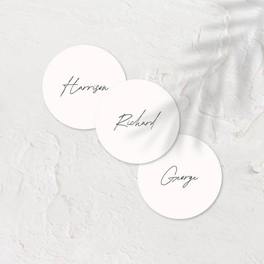 Charming Acrylic Coasters - Jessica 3 - Wedding Signs