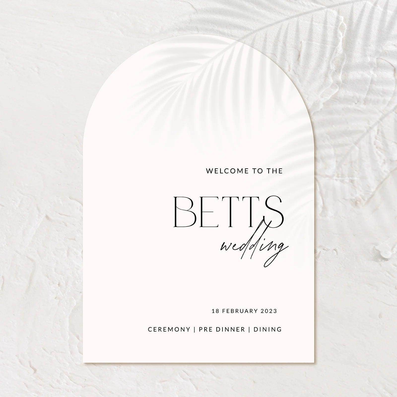 Charming Wedding Welcome Sign - Jessica 2 - Wedding Signs