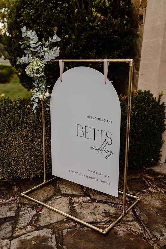 Charming Wedding Welcome Sign - Jessica 2 - Wedding Signs
