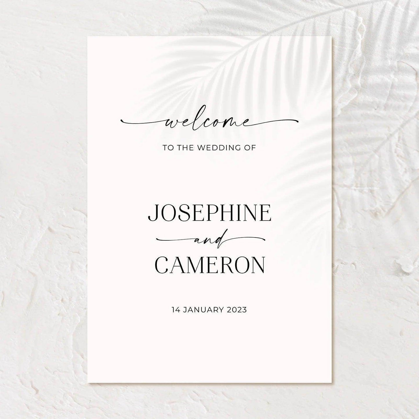 Charming Wedding Welcome Sign - Josephine 2 - Wedding Signs
