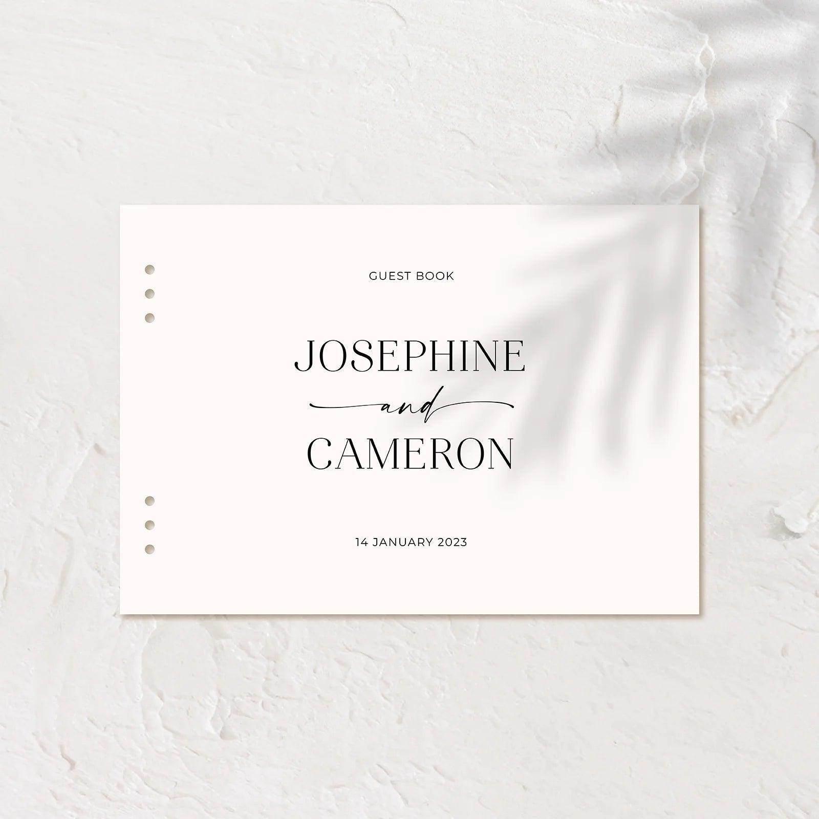 Chic Acrylic Guest Book - Josephine 1 - Wedding Signs