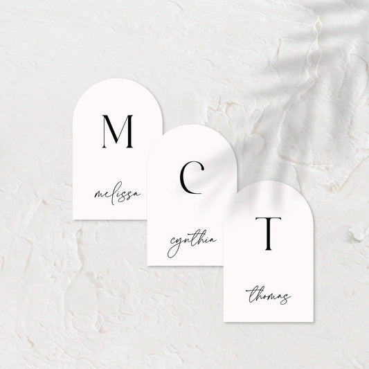 Chic Place Cards - Ariana 3 - Wedding Signs