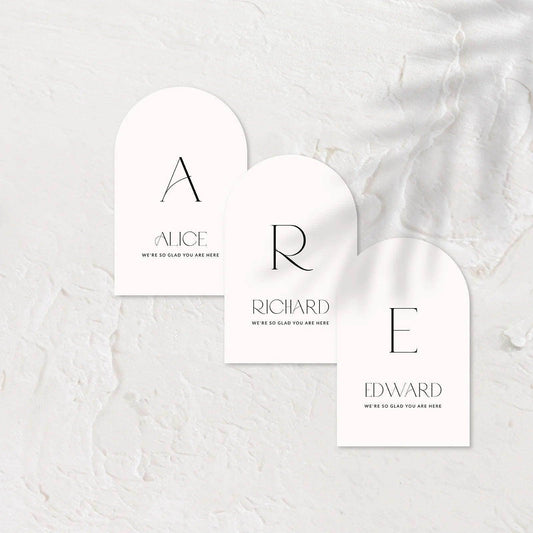 Chic Place Cards - Jessica 3 - Wedding Signs