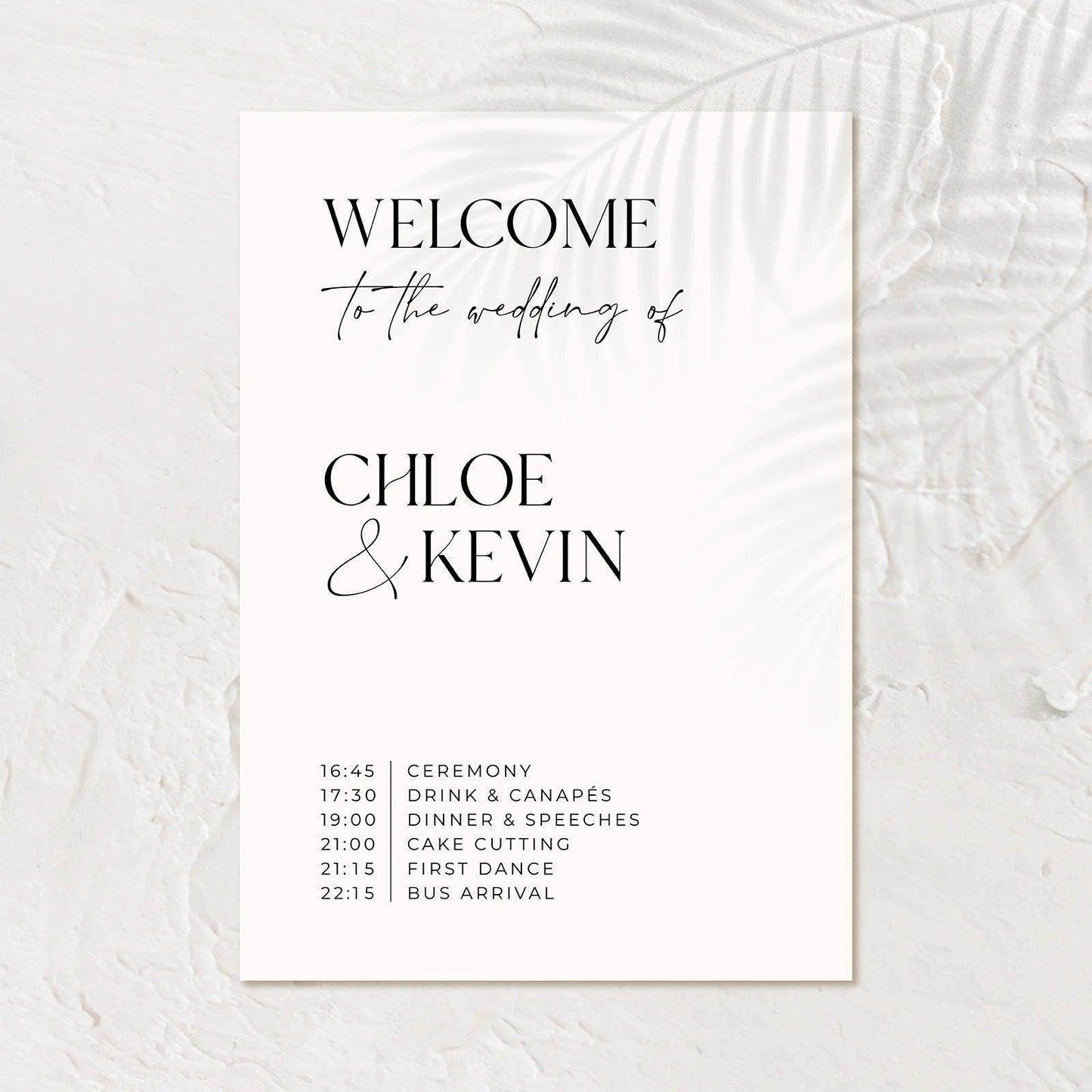 Chic Welcome Sign - Chloe 4 - Wedding Signs