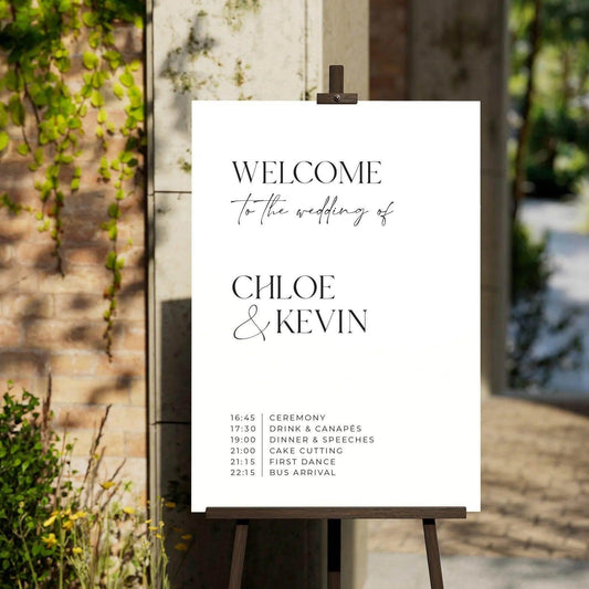 Chic Welcome Sign - Chloe 4 - Wedding Signs