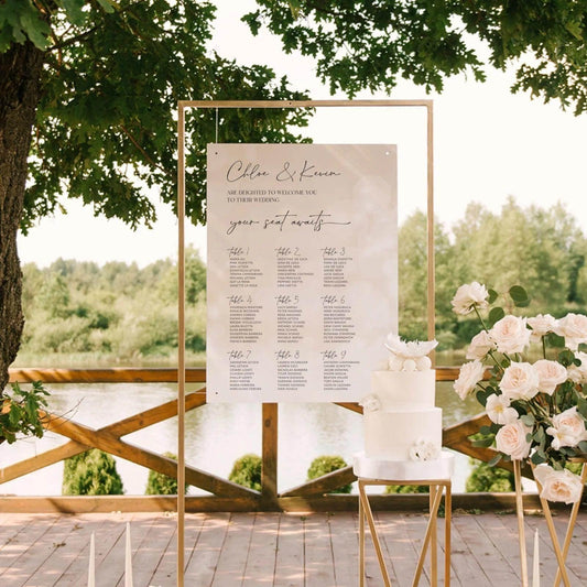 Classic Seating Chart - Chloe 4 - Wedding Signs