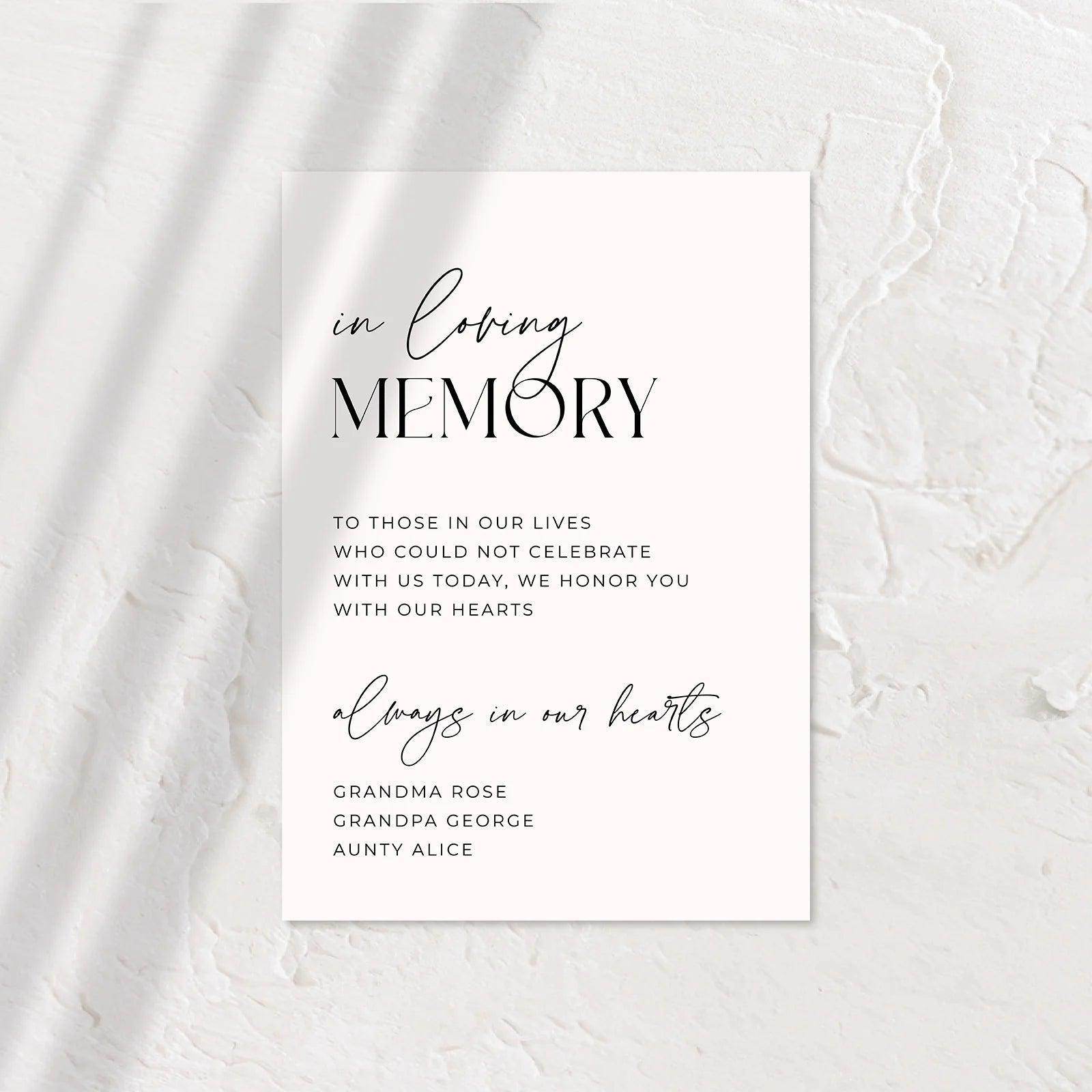 Classic Small Wedding Signs - Ariana 7 - Wedding Signs