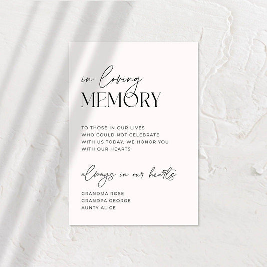 Classic Small Wedding Signs - Ariana 7 - Wedding Signs