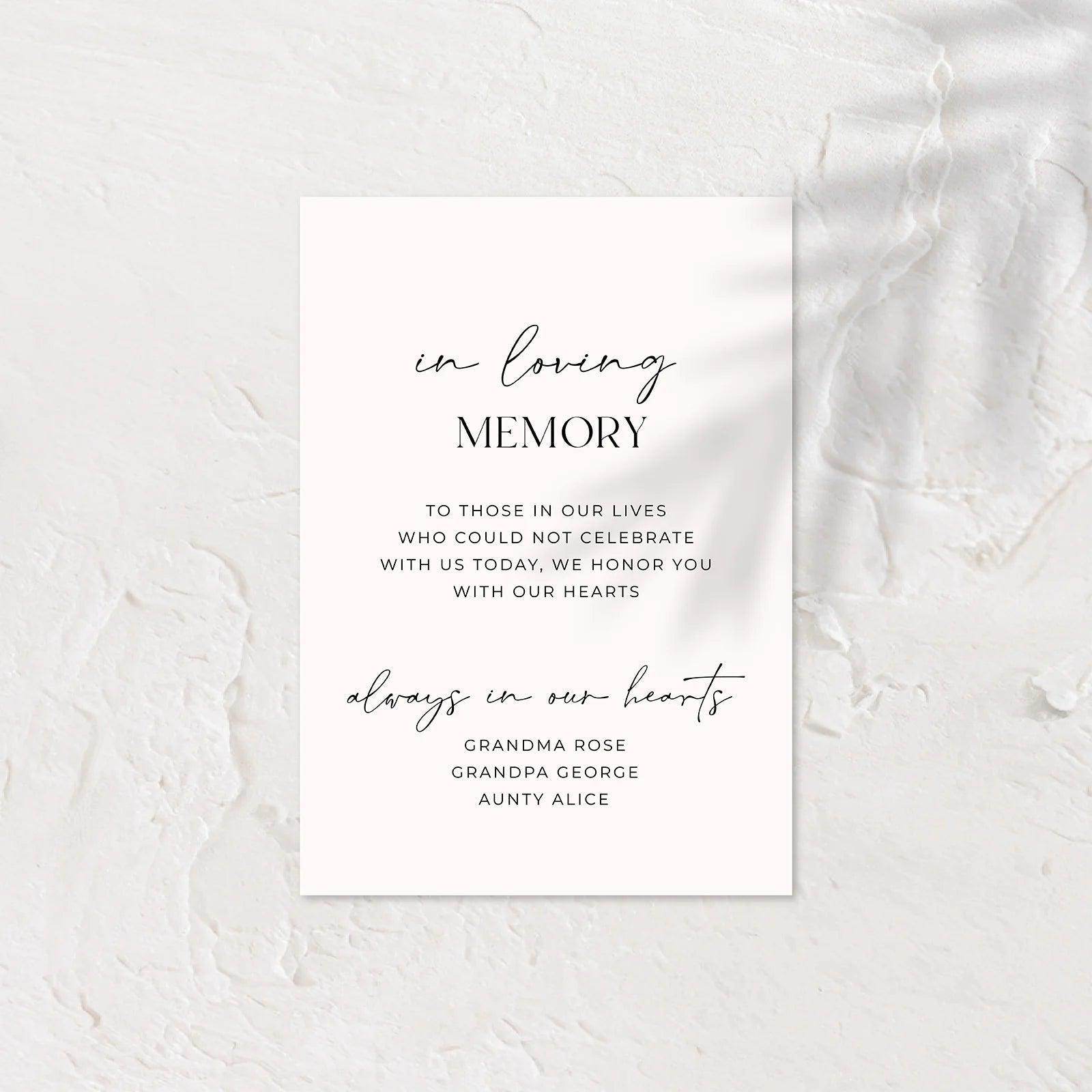 Classic Small Wedding Signs - Chloe 4 - Wedding Signs
