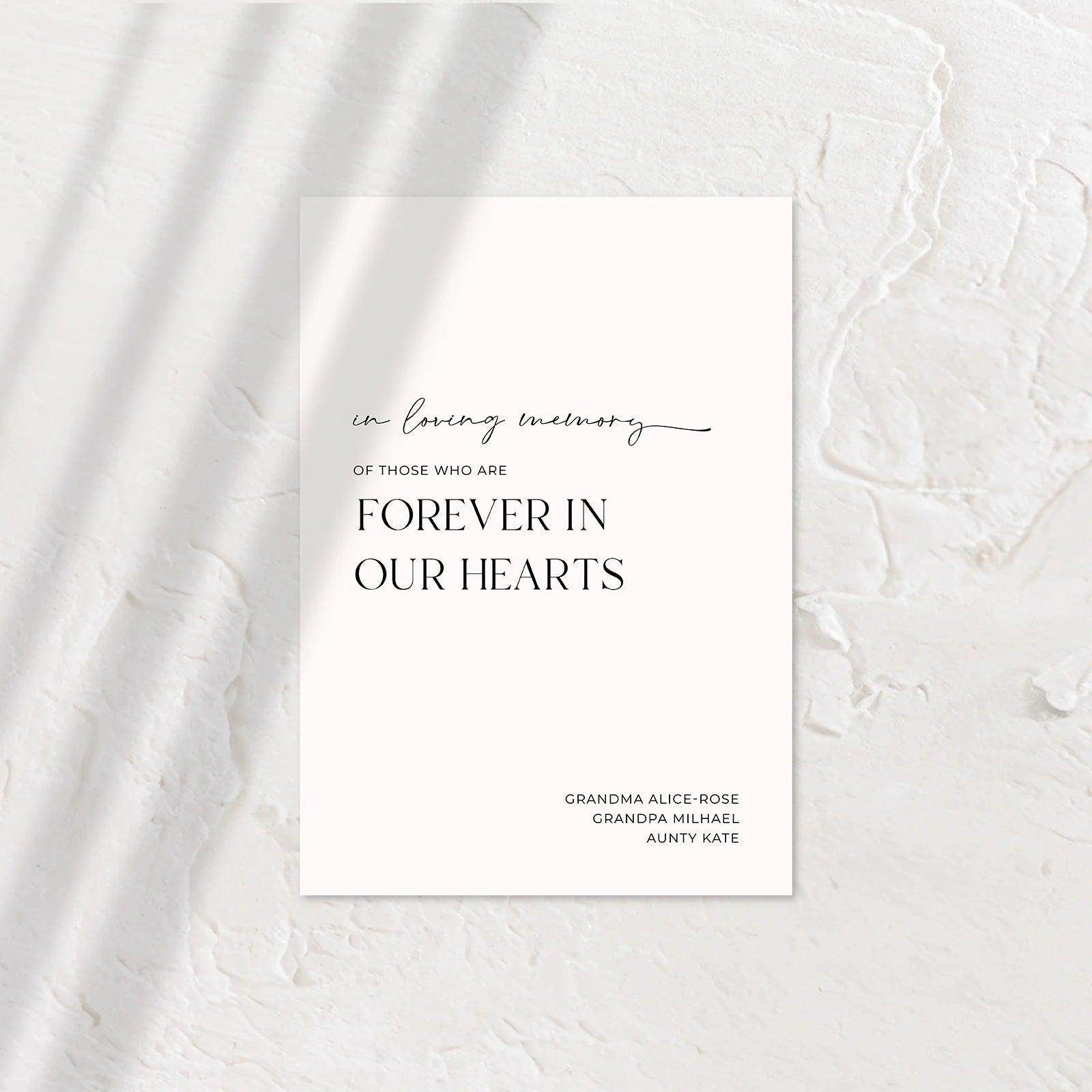 Classic Small Wedding Signs - Chloe 7 - Wedding Signs