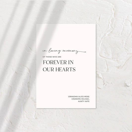 Classic Small Wedding Signs - Chloe 7 - Wedding Signs