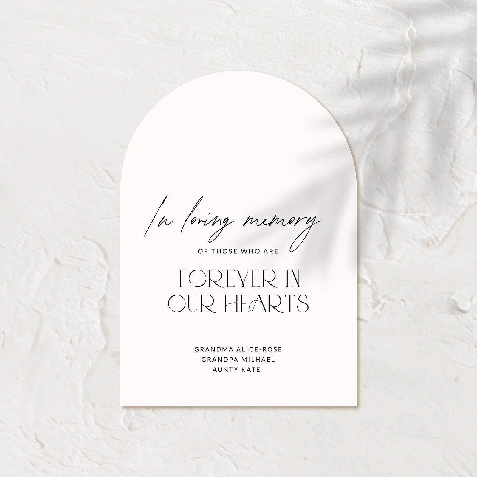 Classic Small Wedding Signs - Jessica 4 - Wedding Signs