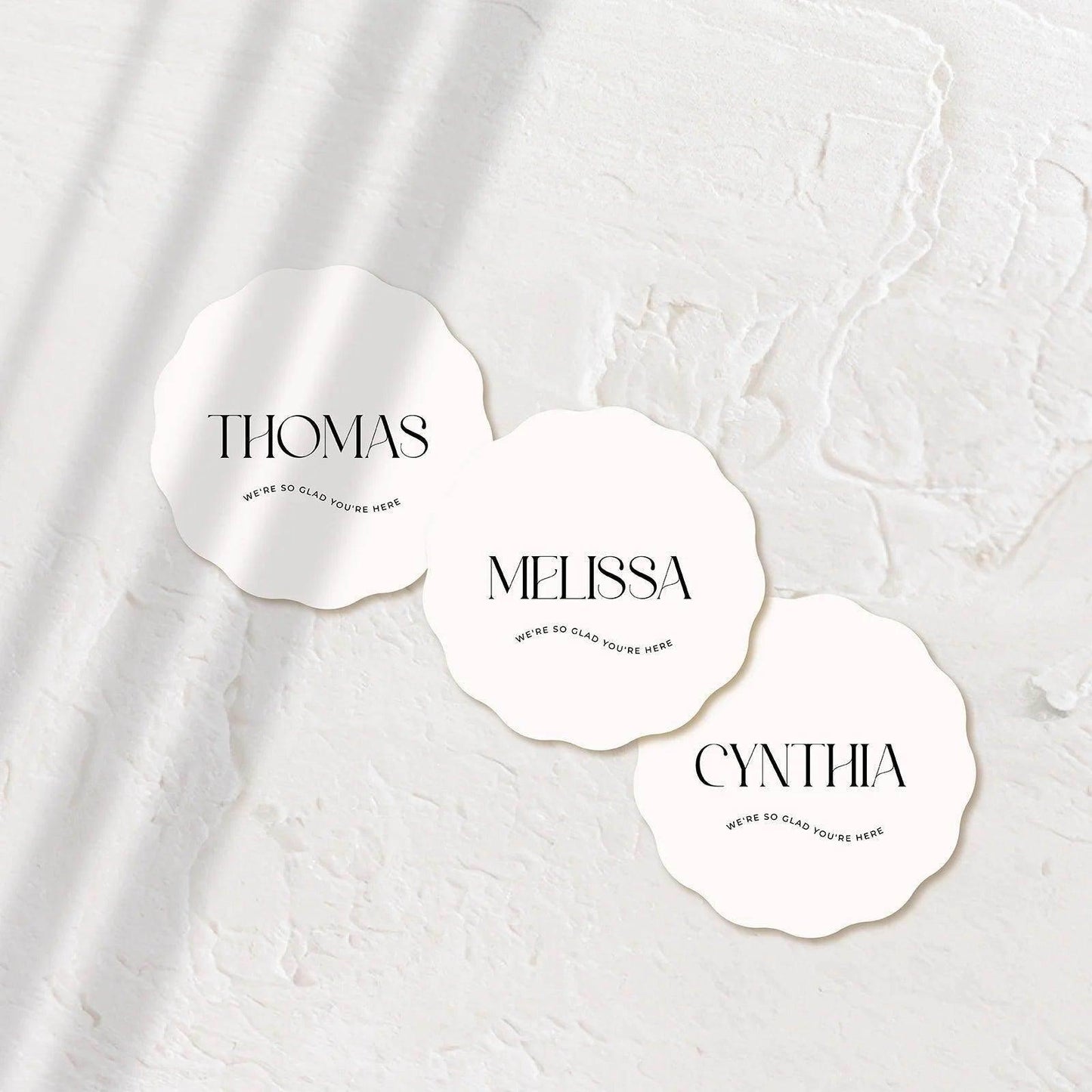Elegant Acrylic Coasters - Ariana 2 - Wedding Signs