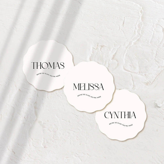 Elegant Acrylic Coasters - Ariana 2 - Wedding Signs