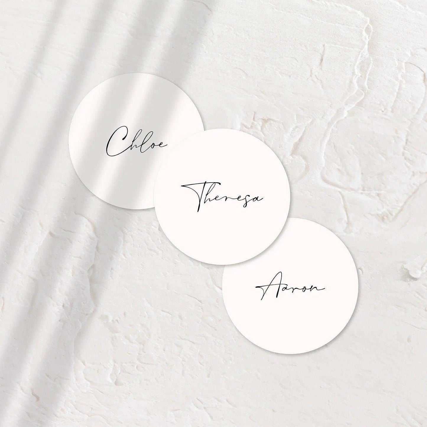 Elegant Acrylic Coasters - Chloe 2 - Wedding Signs