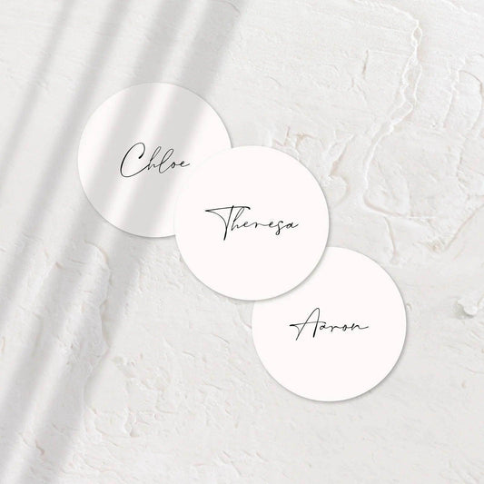 Elegant Acrylic Coasters - Chloe 2 - Wedding Signs
