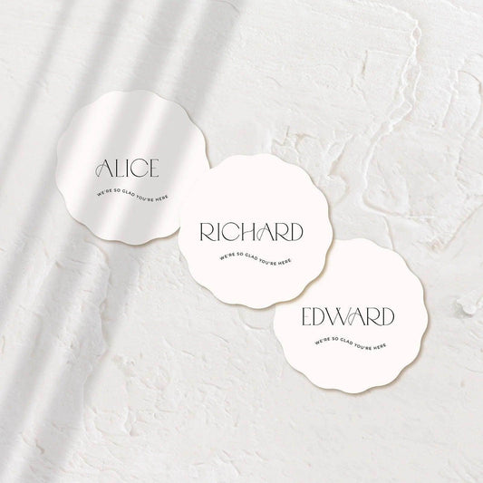Elegant Acrylic Coasters - Jessica 2 - Wedding Signs
