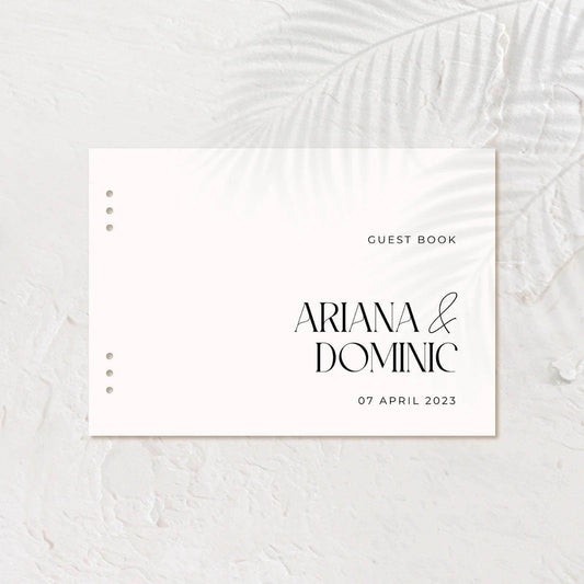 Elegant Acrylic Guest Book - Ariana 2 - Wedding Signs
