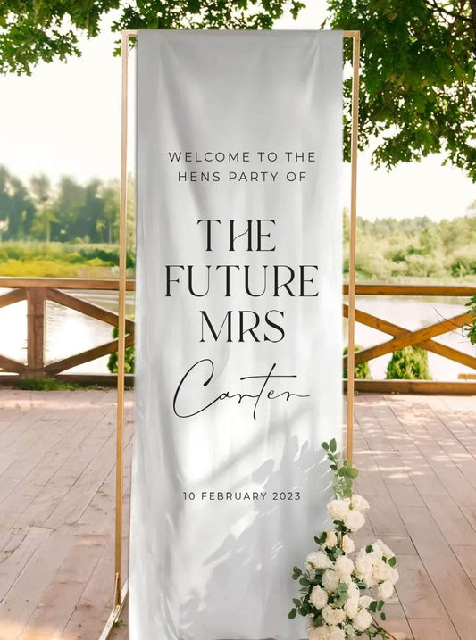 Elegant hens party Welcome Sign - Chloe 1 - Wedding Signs