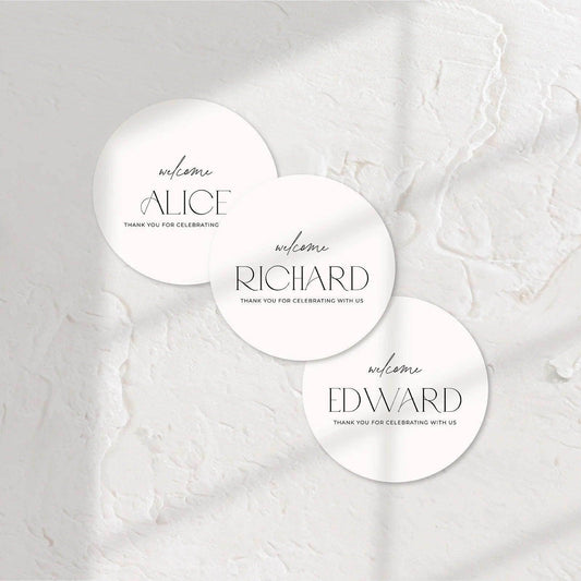 Elegant Place Cards - Jessica 5 - Wedding Signs