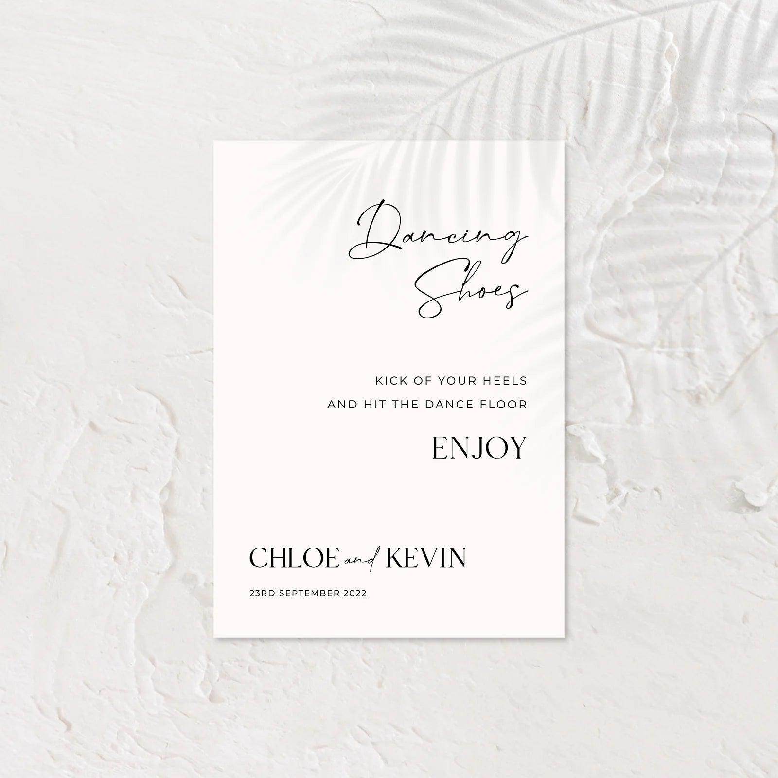 Elegant Small Wedding Signs - Chloe 5 - Wedding Signs