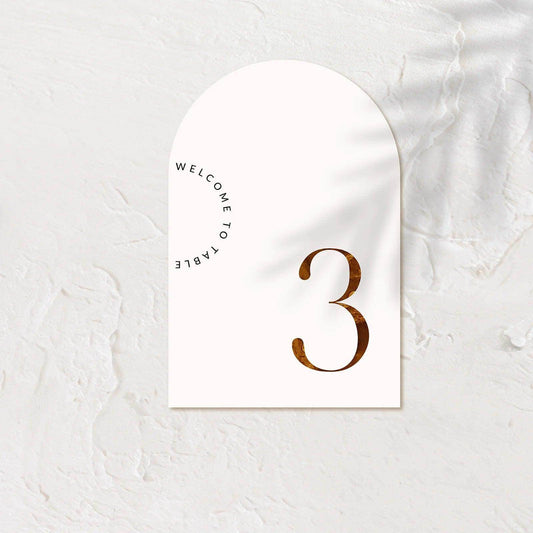 Elegant Table Numbers - Ariana 2 - Wedding Signs