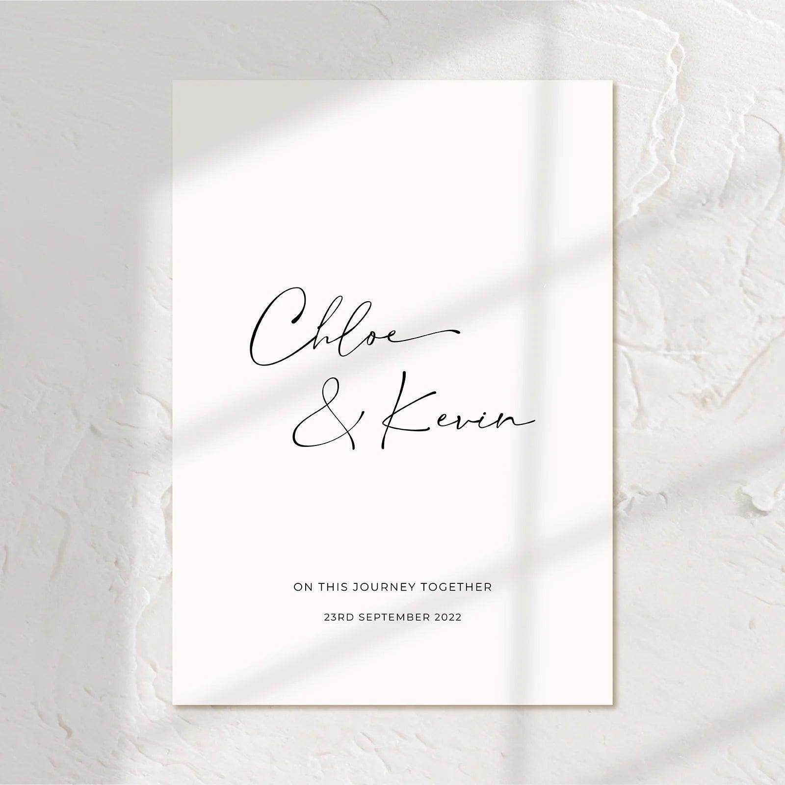 Elegant Welcome Sign - Chloe 3 - Wedding Signs