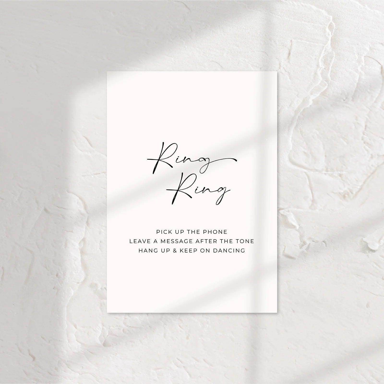 Lovely Small Wedding Signs - Chloe 3 - Wedding Signs