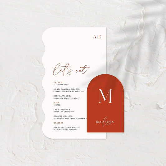 Lovely Wedding Menu - Ariana - 5 - Wedding Signs