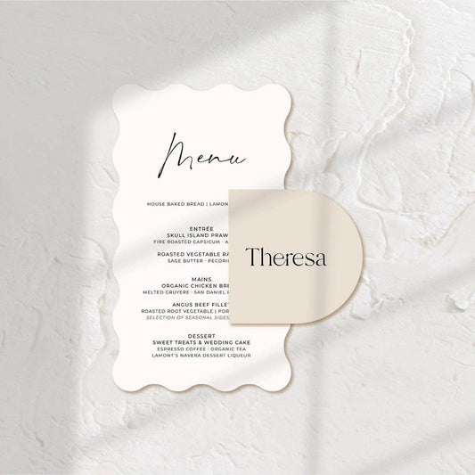 Lovely Wedding Menu - Chloe 5 - Wedding Signs