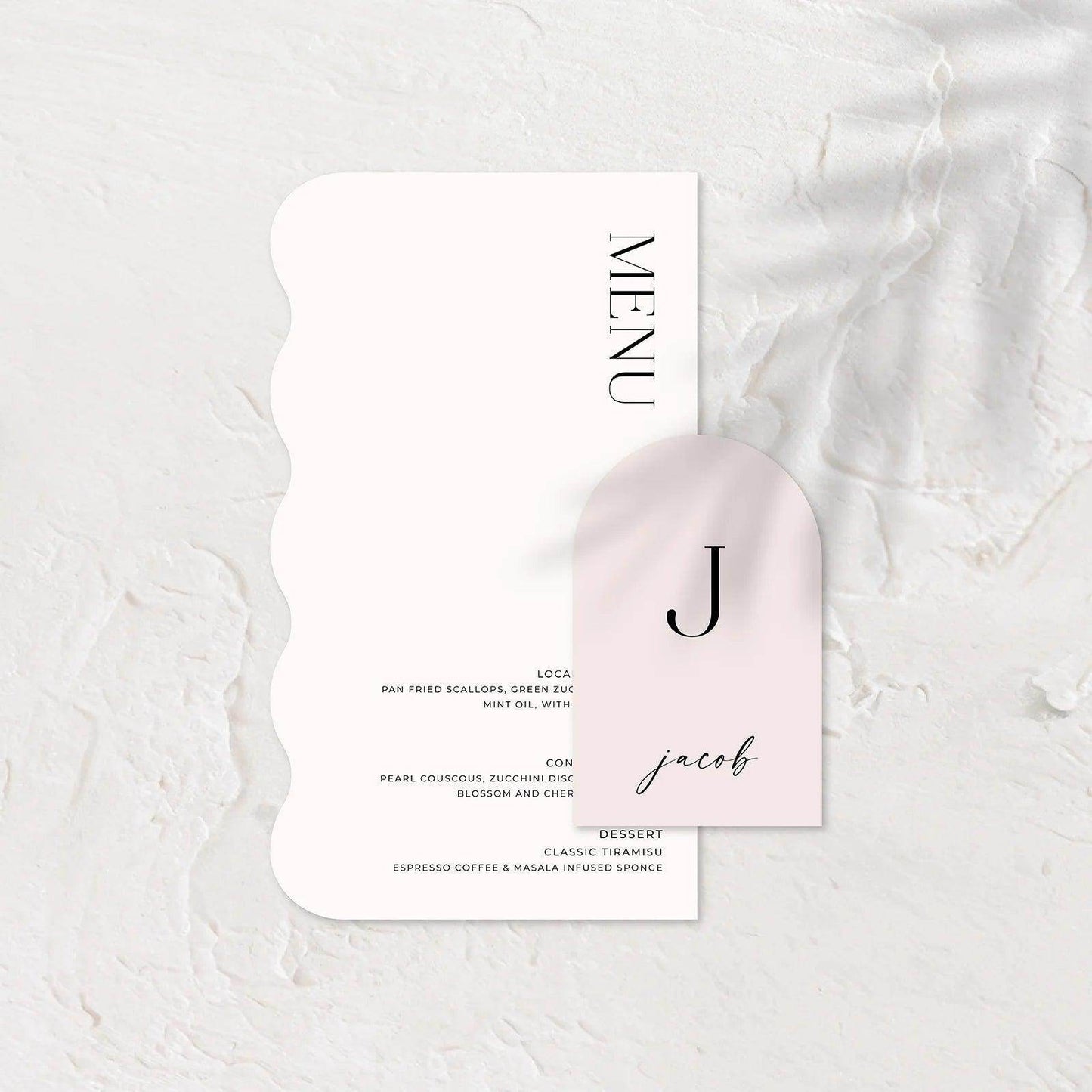Lovely Wedding Menu - Josephine 5 - Wedding Signs