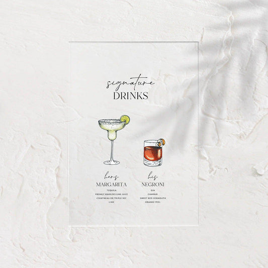 Luxe Bar Sign - Chloe 2 - Wedding Signs