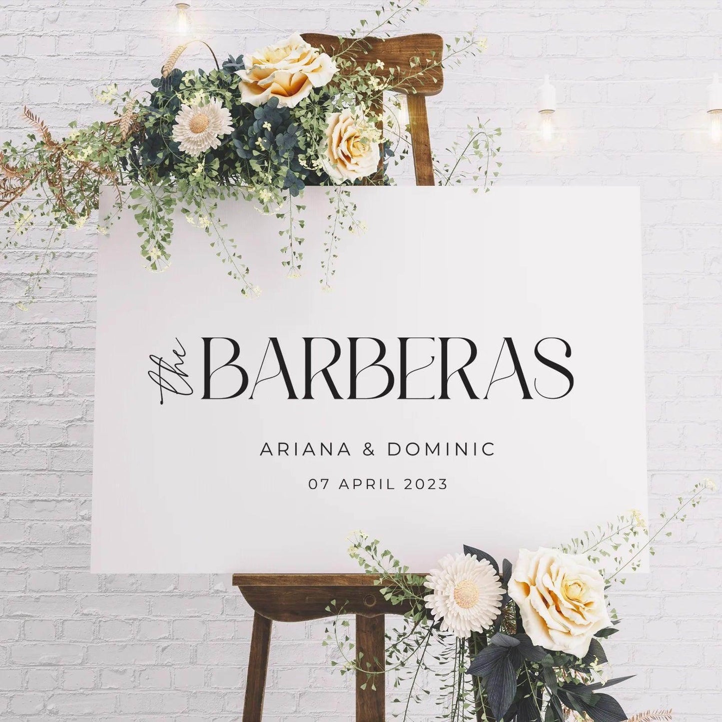 Minimalist Welcome Sign - Ariana 7 - Wedding Signs