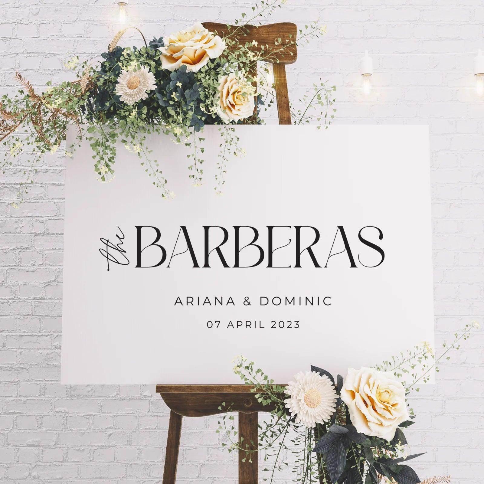 Minimalist Welcome Sign - Ariana 7 - Wedding Signs