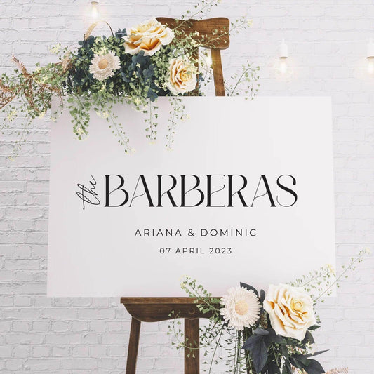 Minimalist Welcome Sign - Ariana 7 - Wedding Signs