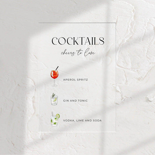 Modern Bar Sign - Ariana 1 - Wedding Signs